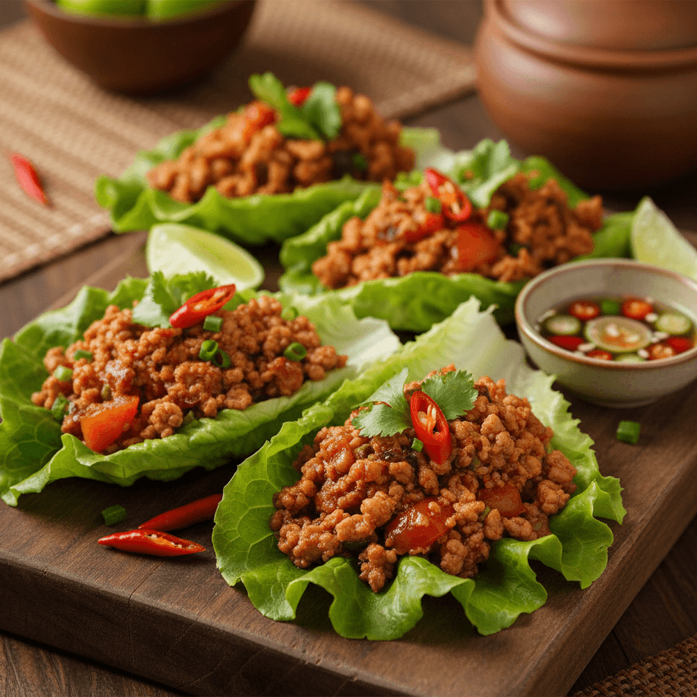 Nam Prik Ong | Thaiinspirerade salladsrullar