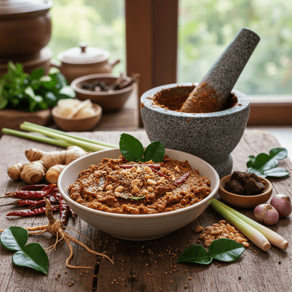 Hur man gör thailändsk Panang currypasta