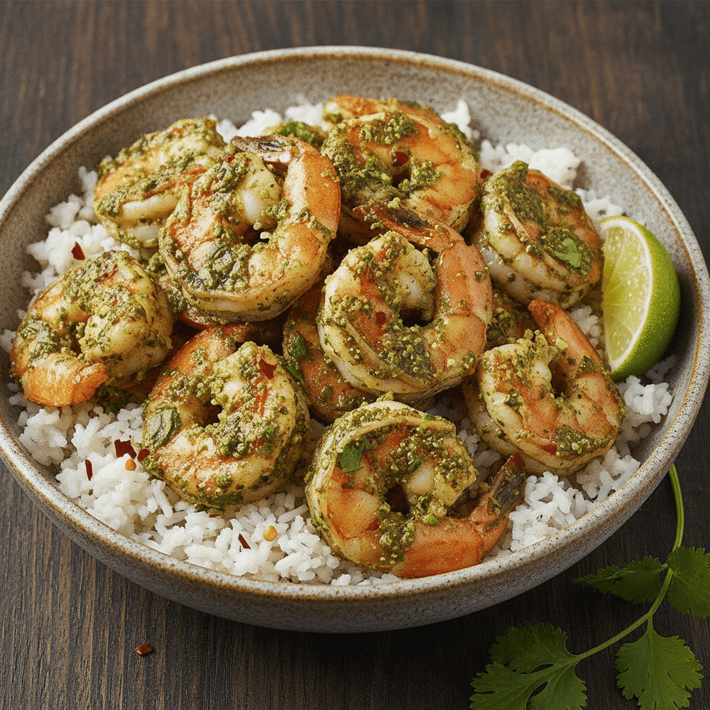 Chimichurri-räkor