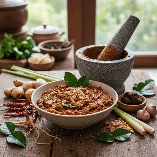 Hur man gör thailändsk Panang currypasta