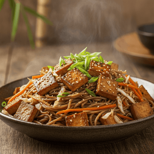 Tofu Wok med Nudlar