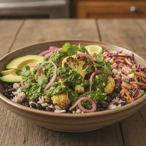 Chimichurri Blomkålsbowls (eller Tacos!)