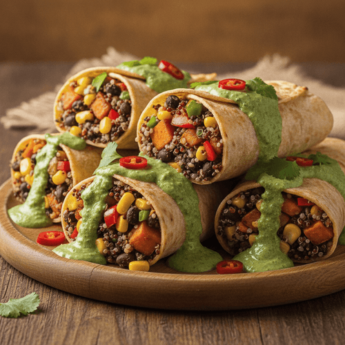 Peruvianska burritos med aji verde