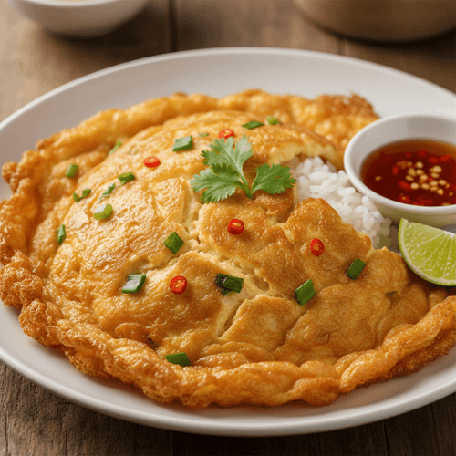 Thailändsk omelett (Khay Jiao)